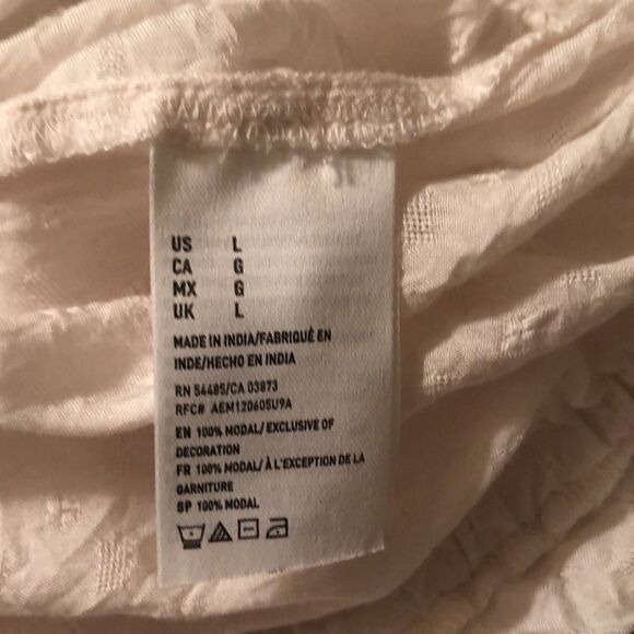 AE L Lace Halter Ruffled Crop Top Beaded Tassels - Picture 6 of 12